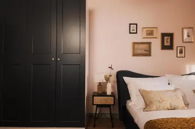 Ein Bett oder Betten in einem Zimmer der Unterkunft Oak House Vienna