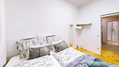 Ein Bett oder Betten in einem Zimmer der Unterkunft Apartment Wood