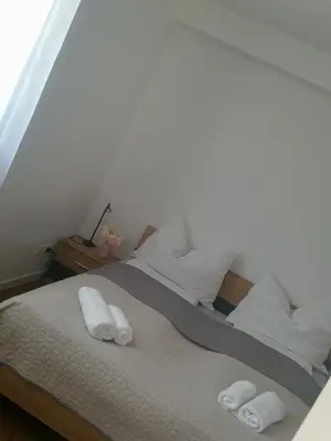 Ein Bett oder Betten in einem Zimmer der Unterkunft TEREC HAUS