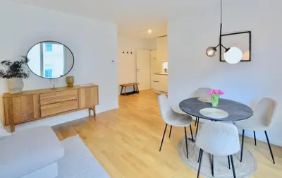 Ein Sitzbereich in der Unterkunft Cozy Design Apartment