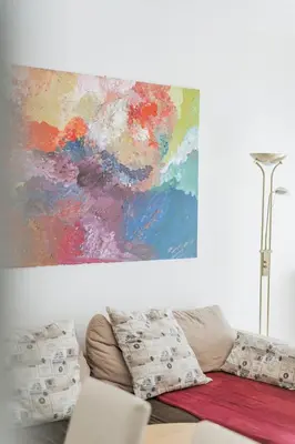 Ein Sitzbereich in der Unterkunft Stylish and well located apartment near Belvedere