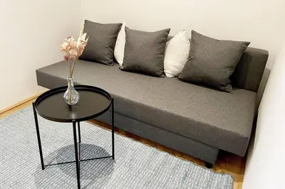 Ein Sitzbereich in der Unterkunft City-Center-Apartment Hip Area, Big & New