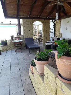 Ein Balkon oder eine Terrasse in der Unterkunft Gästehaus Samira