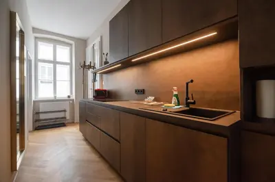 Küche/Küchenzeile in der Unterkunft Hochwertiges Apartment mit direkter Anbindung zum Zentrum in hippen Viertel