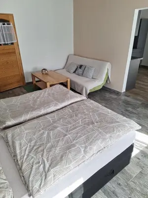 Ein Bett oder Betten in einem Zimmer der Unterkunft Biohof Egrieder