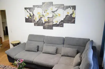 Ein Sitzbereich in der Unterkunft 100qm comfort, family-friendly and top located