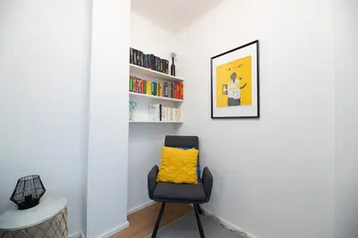 Die Bibliothek in der Ferienwohnung