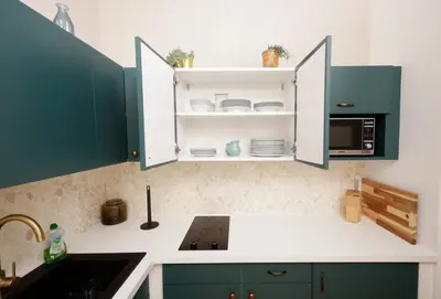 Küche/Küchenzeile in der Unterkunft Serenity Suite Vienna