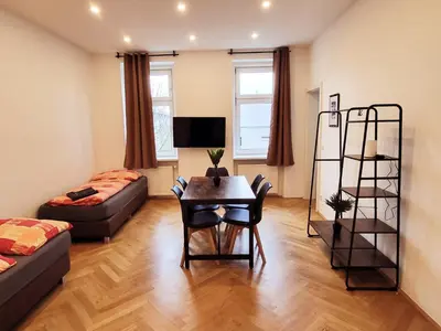 TV/Unterhaltungsangebot in der Unterkunft Donaufelder City Apartment