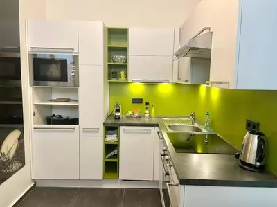Küche/Küchenzeile in der Unterkunft Familienapartment in Wien