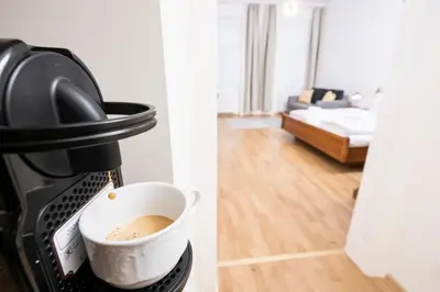 Ein Bett oder Betten in einem Zimmer der Unterkunft Best of Hernals