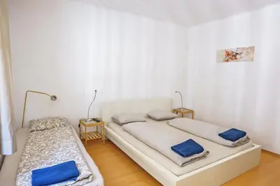 Ein Bett oder Betten in einem Zimmer der Unterkunft Vienna City Apartments Augarten