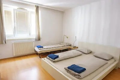 Ein Bett oder Betten in einem Zimmer der Unterkunft Vienna City Apartments Augarten